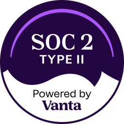 SOC 2 Type II compliant, powered by Vanta